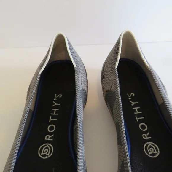 Rothy's Retired Gray Camo Round Toe Ballet Flats - Picture 11 of 12